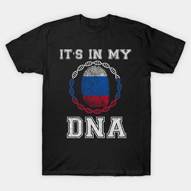 Russia  It's In My DNA - Gift for Russian From Russia T-Shirt by Country Flags